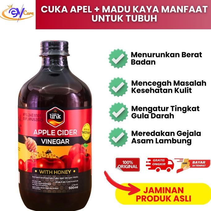 

Cuka Apel With Mother Apple Cider Vinegar With Honey 500 ML