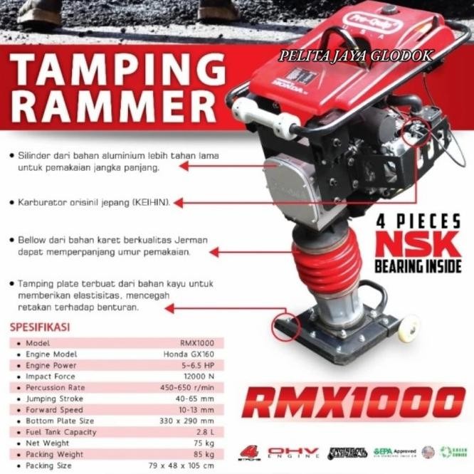 Stamper Kuda Honda Proquip Rmx1000 Tamping Hammer Proquip Honda