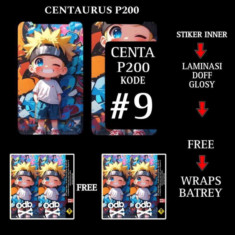 

Wrap* Stiker Inner Bateray P200 9 Wrap Skin Stiker Garksin CUSTOM Gratis (2pcs)