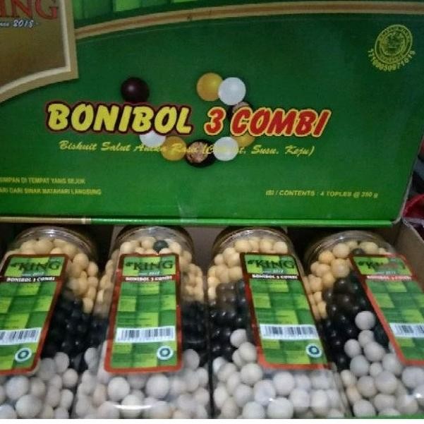 

CR - Bonibol coklat susu keju/bonibol combi per dus isi 4 toples TERLARIS