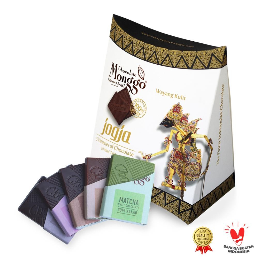 

CR - Chocolate Monggo | Oleh-oleh Jogja Cokelat Box | Wayang Kulit Coklat 20 Bites Mixed Flavors | Gift Souvenir TERLARIS