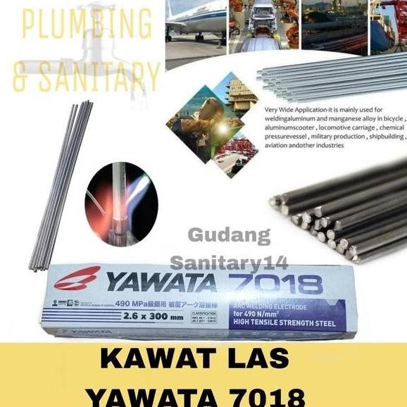 Kawat las listrik elektroda kawat las welding electrodes 3.2 x 350mm (2.5kg) kawat las yawata 7018