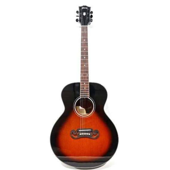 Gi Akustik Merk Gibson Jumbo Sunburst Merah Murah Jakarta