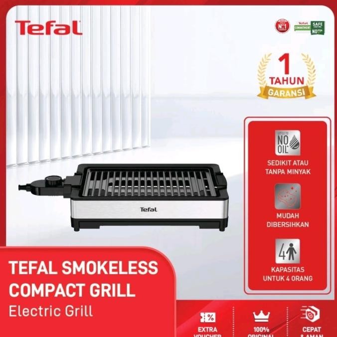Tefal Electric Multi Pan Gril Alat Panggang Elektrik LS01