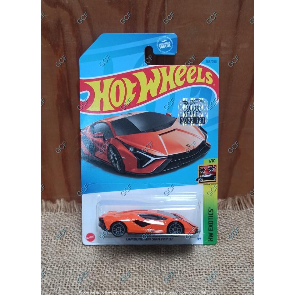 HOT WHEELS LAMBORGHINI SIAN FKP 37 ORANGE FACTORY SEALED 2023 #163/250