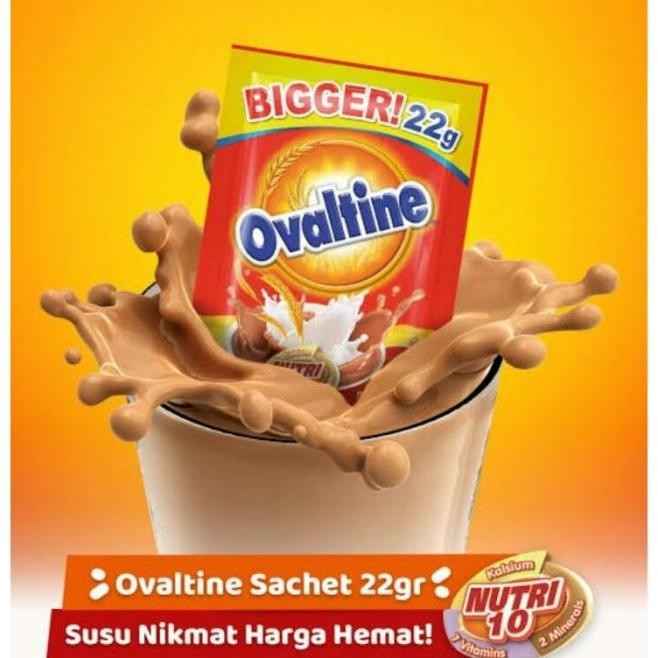 

Ovaltine Sachet 1 Renceng / 10 Pcs X 22 Gram Thailand Halal Mui