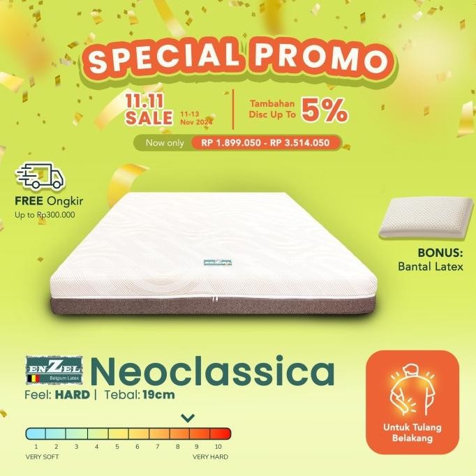 Kasur Orthopedic Latex Enzel Neoclassica Uk 160x200