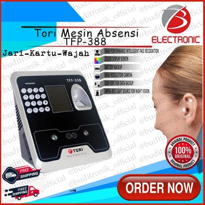 Mesin Absen/Finger Print TFF-338 Bisa Face Wajah