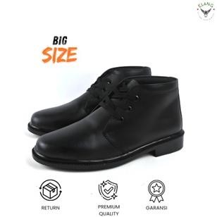 Sepatu Polisi Pdl Pdh Satpam Satpol Pp Jumbo Priatali 3 Busa 1 Pentofel Big Size Kulit Asli Security