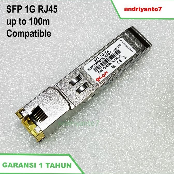 SFP COMPATIBLE CISCO MERAKI MA-SFP-1GB-TX RJ-45 COPPER MODULE ORIGINAL DAN TERPERCAYA