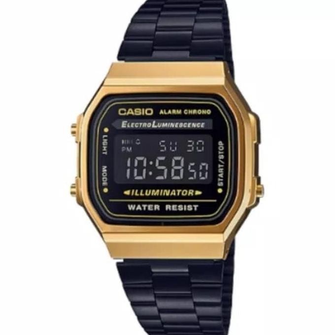 CASIO A-168WEGB-1BDF A168WEGB-1BDF JAM TANGAN ORIGINAL