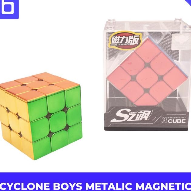 Rubik 3X3 Cyclone Boys Metalic Color Speedcube 3X3