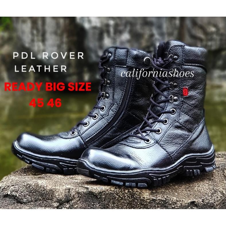 Sepatu Polisi Pdl Pdh Satpam Satpol Pp Kickers Boots Safety Kulit Asli Adventur Ujung Besi Kerja Lap