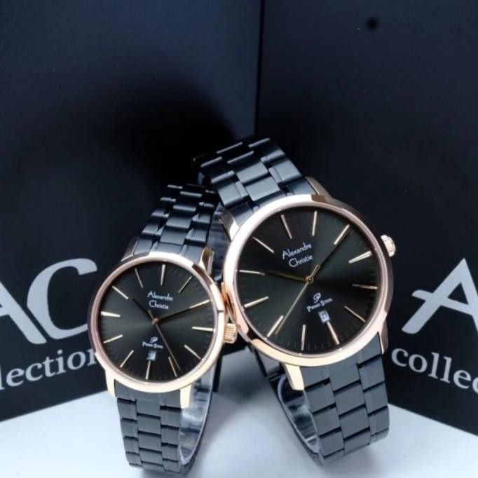 JAM TANGAN COUPLE ALEXANDRE CHRISTIE AC1028 AC 1028 CASE STAINLESS STEEL ORIGINAL GARANSI RESMI 1TAH