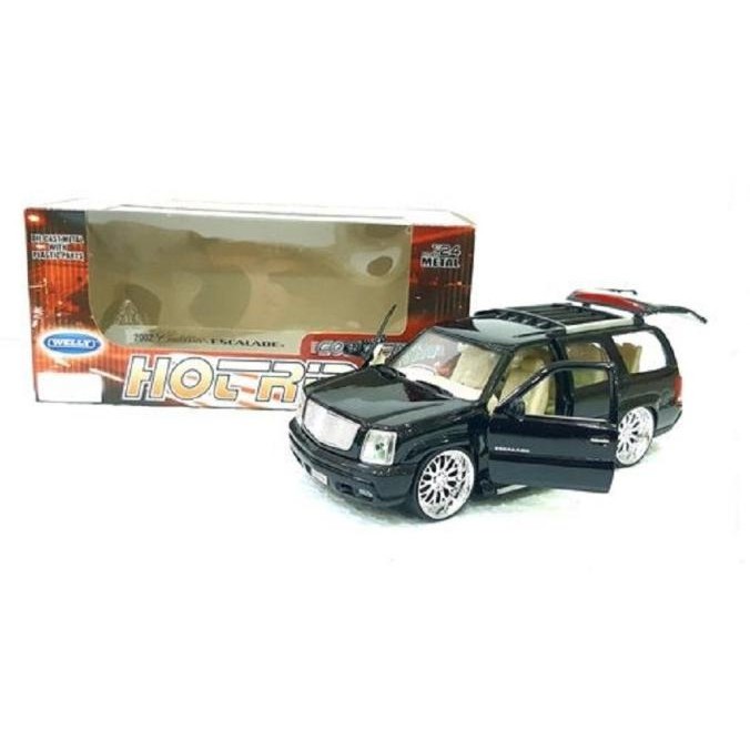 Welly Nex Cadillac Escalade 2002 Hot Rider Hitam Skala 1:24