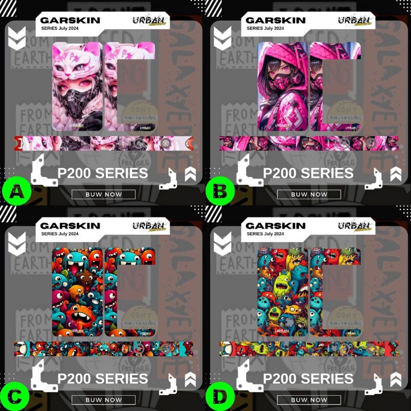 

Wrap* Urban Stiker Pack P200 P 200 Character Series By District Wrap Skin Garksin CUSTOM Gratis (2pcs)