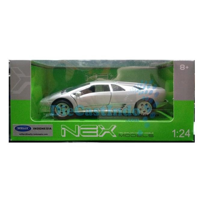 Nex Welly 1:24 Lamborghini Diablo Silver
