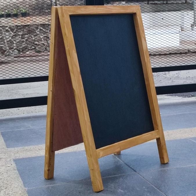 

TERLARIS - Papan Tulis Kapur Blackboard 2 Sisi Muka Sedang Sameday - MitraKayu