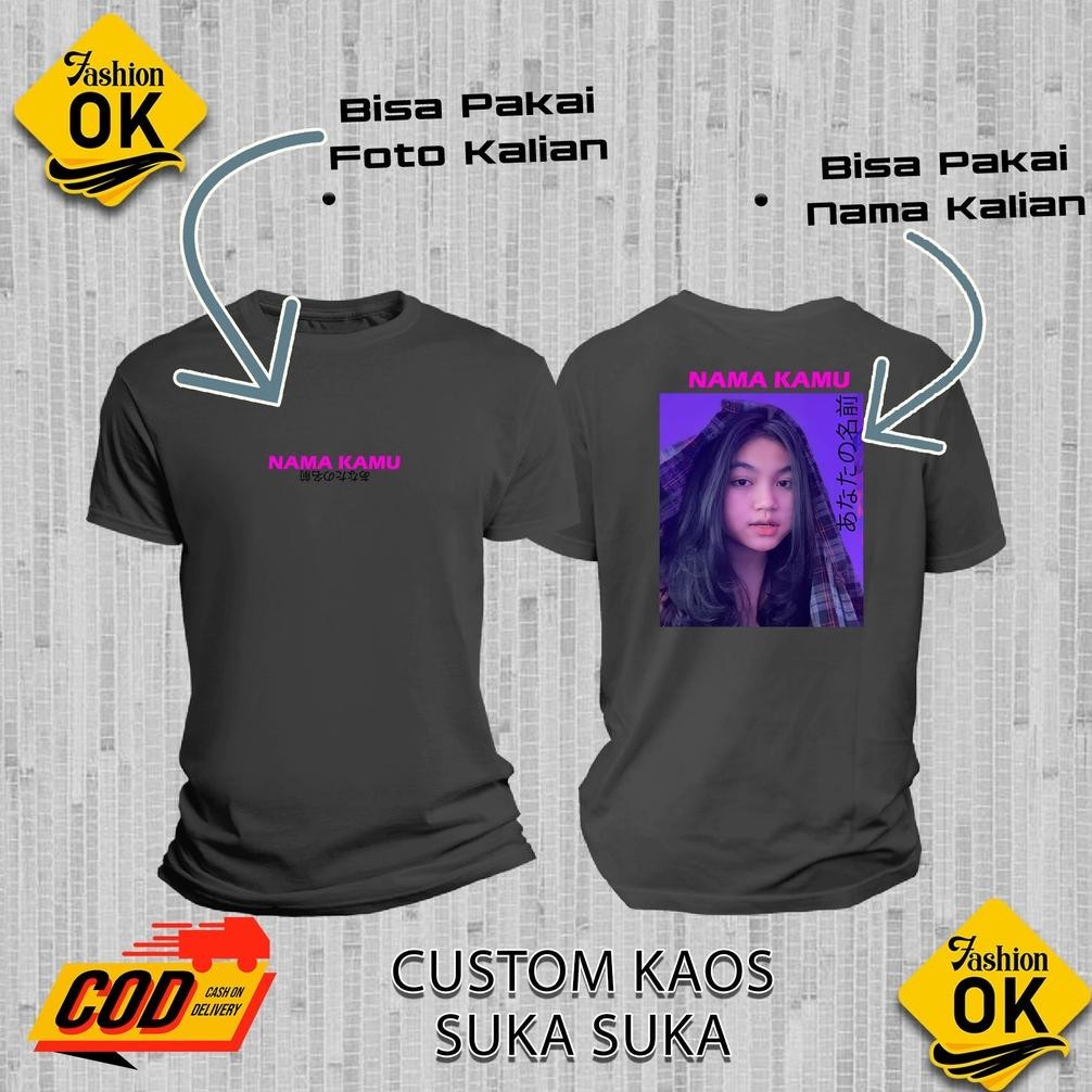 Kaos Pria Kaos Wanita Kaos Foto Sendiri Tshirt Kaos Foto Estetik Only Kaos Custom Foto Sendiri Katak