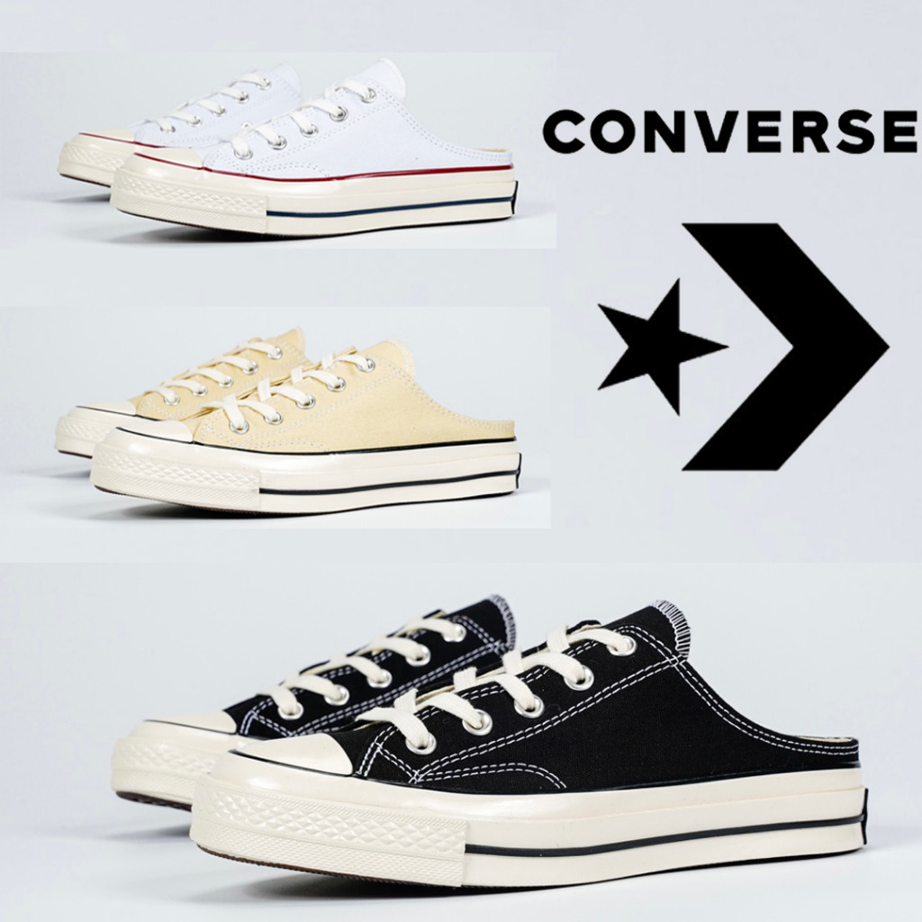CONVERSE 1970S Klasik Asli Sepatu Kanvas Asli Sandal Tali Sepatu Siswa Sol Karet Uniseks Memberikan 