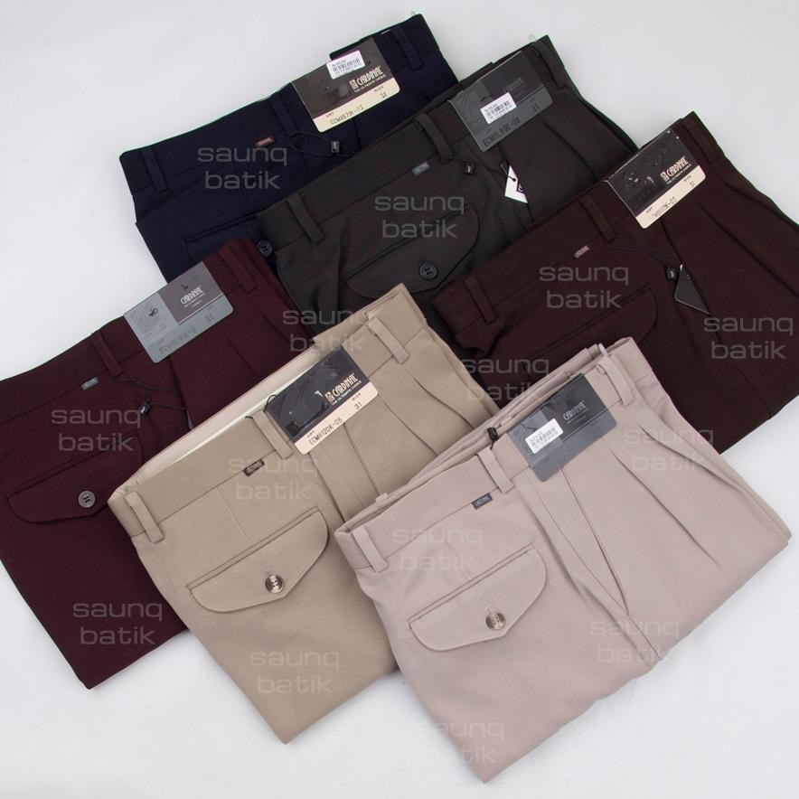 Celana Bahan Pria Celana Kantor Celana Formal Cardinal Rempel Lipit Kerja 3338 Celana Panjang Pria