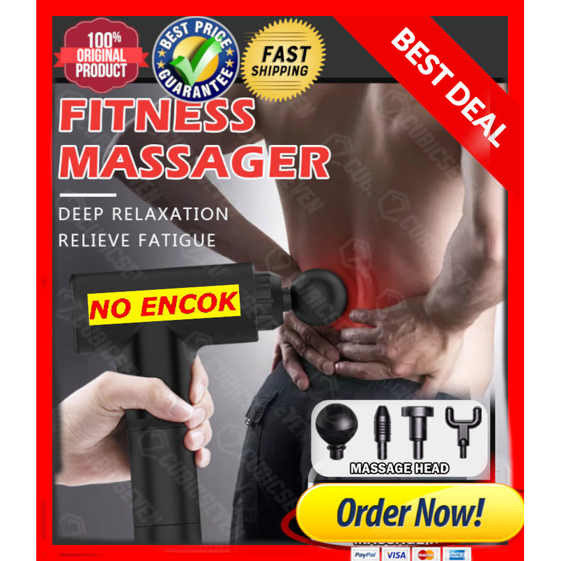 Terlaris Massage Gun - Deep Tissue Muscle Massager - Alat Pijat Getar Wireless