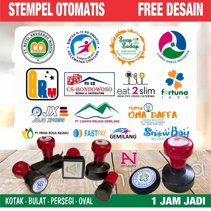 

stempel otomatis 1 warna standar