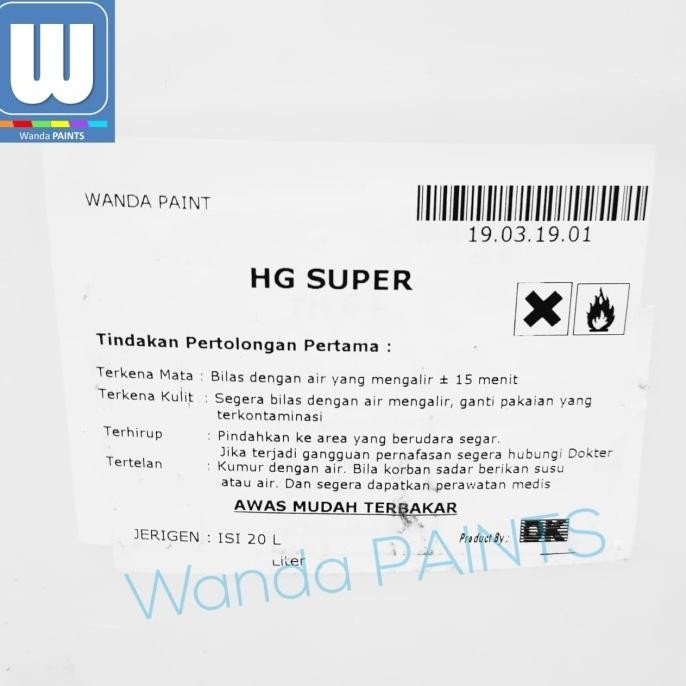 Thinner Jerigen HG SUPER (20 liter)