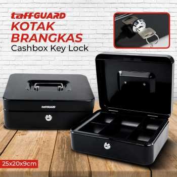 

TaffGUARD Kotak Uang Brankas Dokumen Cashbox Key Lock 25x20x9CM