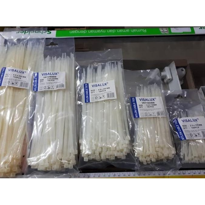

TERMURAH - Tali Ripet / Kabel ties / Cable tie Visalux 250x4.8mm / 25CM
