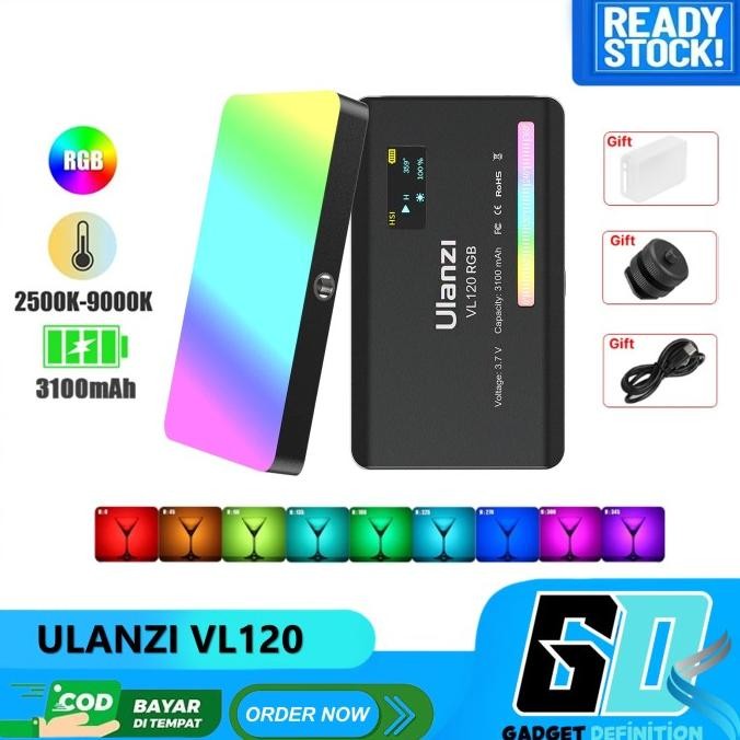 ULANZI VL120 RGB 20 Light Effect Lampu Studio LED Vlog Video VL-120