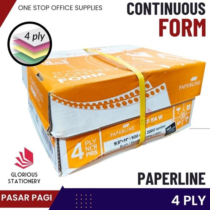 

kertas continous form uk 9.5 x 11 4ply merk Paperline