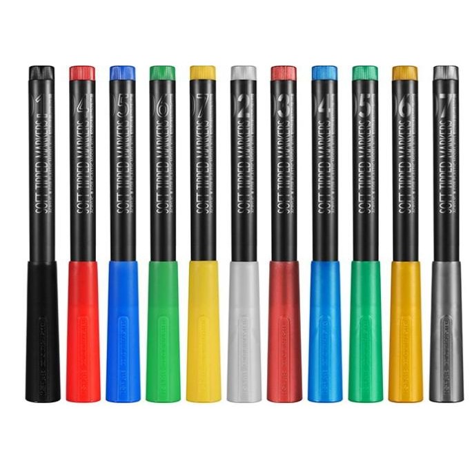 

DSPIAE Soft Tipped Marker basic color Paint Model Kit spidol