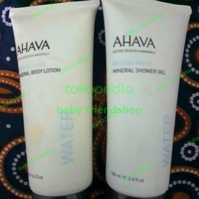 TERMURAH - AHAVA mineral water shower gel /body lotion