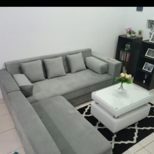 kursi sofa minimalis leter L