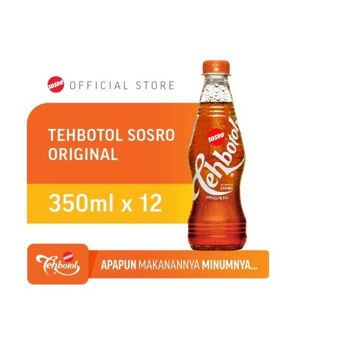 

HOT PROMO Tehbotol Sosro PET Original 350ml isi 12 pcs