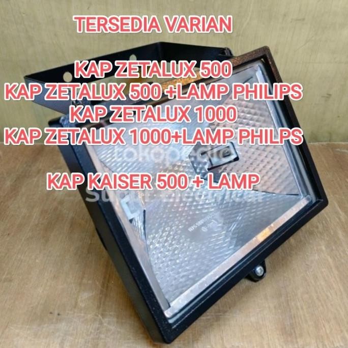 TERMURAH - kap lampu sorot zetalux kap lampu sorot halogen 500watt zetalux kap