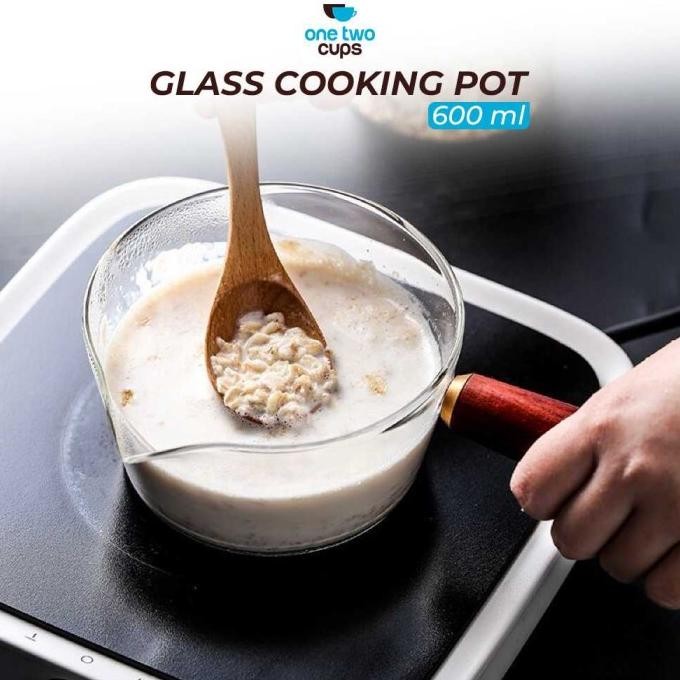 TERMURAH - Panci Kendi Wadah Kaca Masak Sayur Buah Susu Teh Kopi Tahan Panas