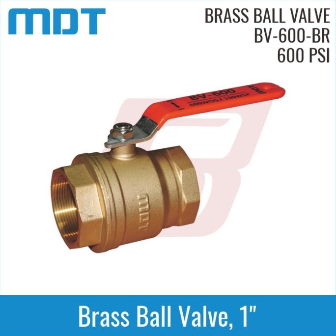 MDT | BV600-BR | 1, Ball Valve, Brass, Full Bore