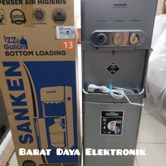 Sanken Dispenser Galon Bawah HWD-C538 Dispenser Galon Bawah Kompresor