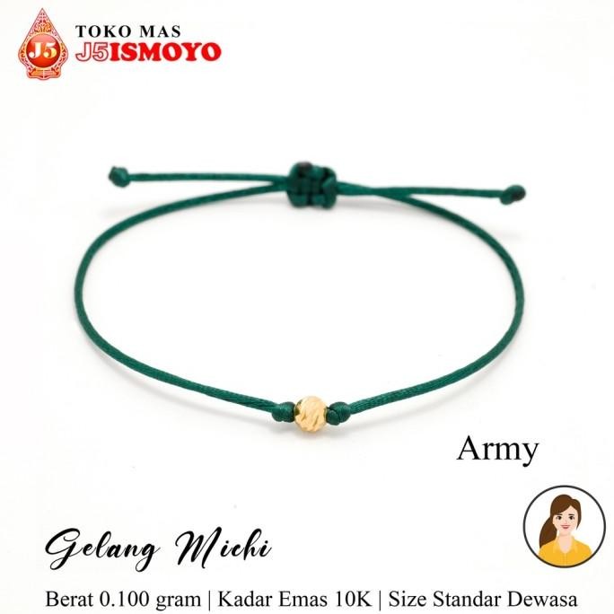 Terbaru Gelang Emas Tali New Mici J5 Ismoyo Fashion 2024