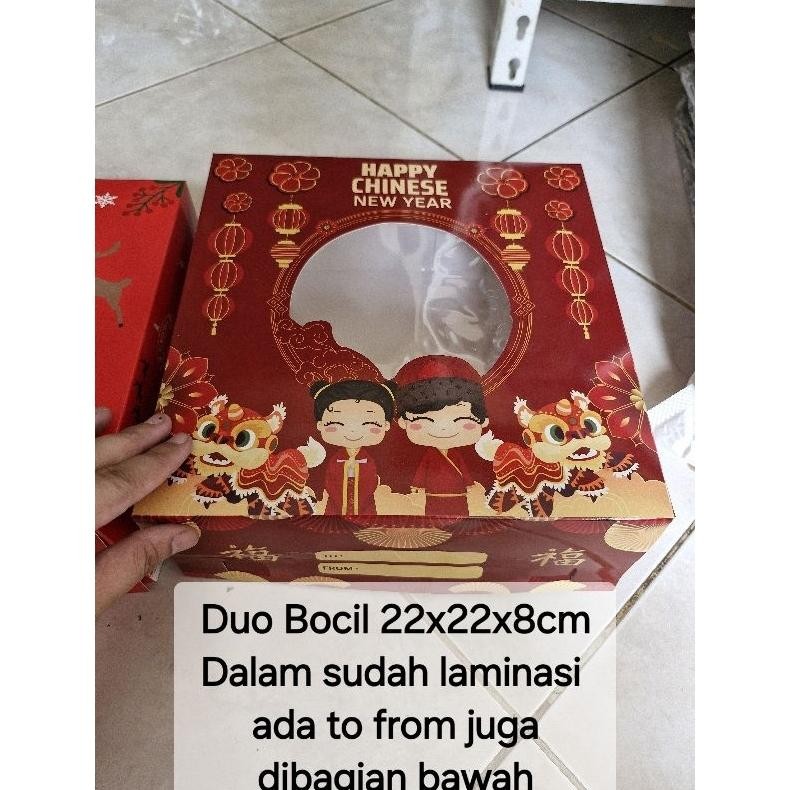 Exclusive Box Imlek 22X22 X8Cm Box Imlek 4 Toples 300Gr Box Imlek 4 Cup Pudding 200Ml Box Imlek Kue 