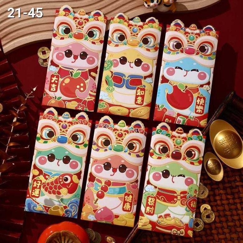 

Grosir Angpao Ular Premium Panjang Isi 6 Angpau 2025 Angpao 3D Imlek Ampau Sincia Murah Angpao Imlek Harga Grosir