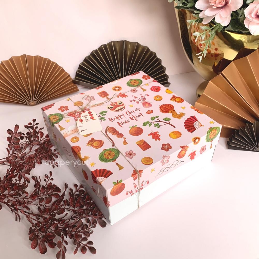 Box Dus Kotak Packaging Kue Hampers Imlek 25 X 25 X 10Cm - Eco