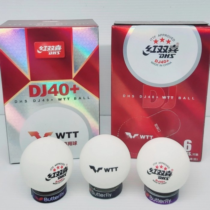 Termurah Bola Pingpong Dhs 3 Star Dj40+ Busan - Tenis Meja Dhs Wtt 3Star World