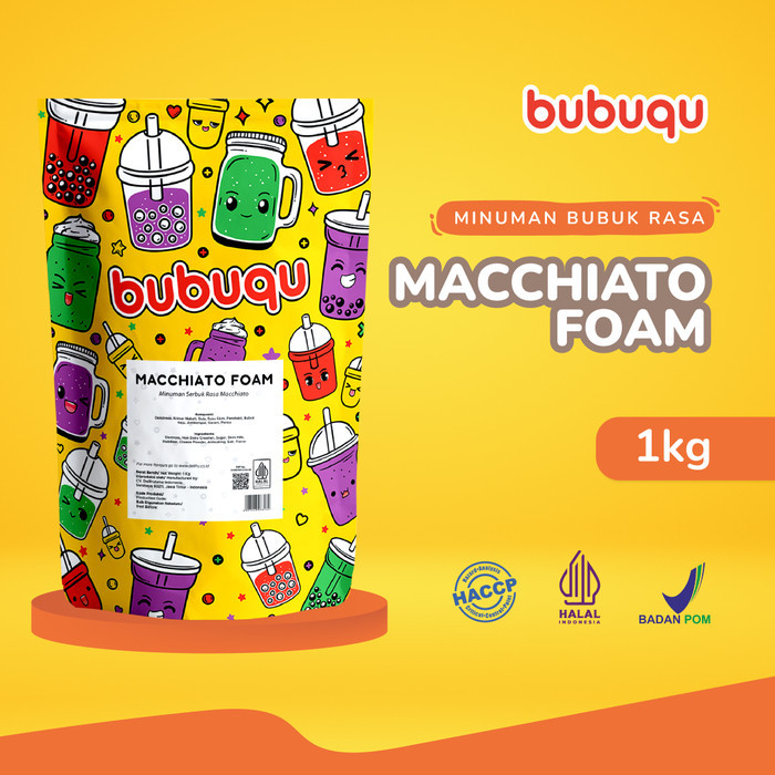 

DISKON Macchiato Foam Premix Powder Bubuqu 1 Kg - Bubuk Premix Foam Macchiato