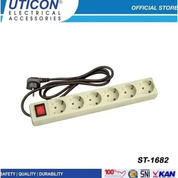 

TERSEDIA STOP KONTAK UTICON 6 LOBANG 1.5 METER ST-1482