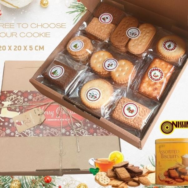 

Cookies In Box Biskuit Kue Natal Christmas Gift 350Gr Free Card