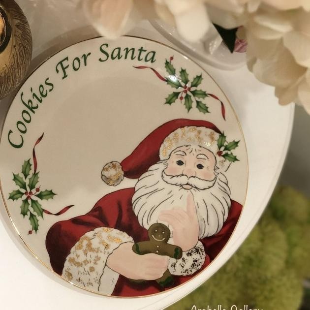 

Lenox Christmas Cookies For Santa Claus 9Inch Plate Piring Saji Kado