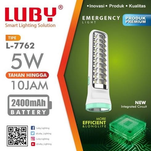 

TERSEDIA SENTER LAMPU LED LUBY L7762 5 WATT 10 JAM